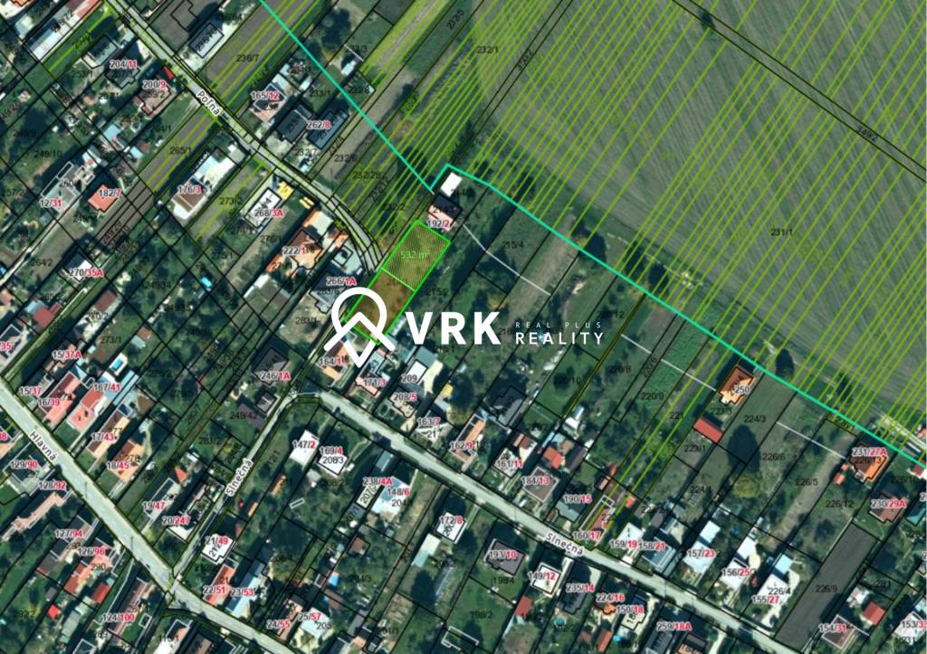 STAVEBNÝ POZEMOK, DRUŽSTEVNÁ PRI HORNÁDE, 532 m²