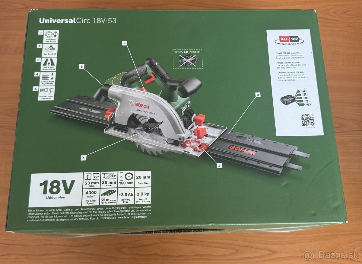 okružná píla Bosch UniversalCirc 18V-53