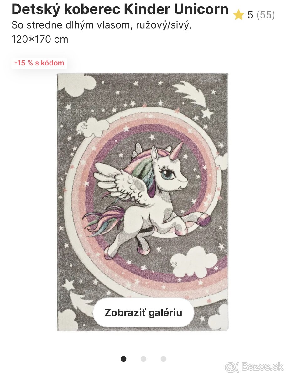 Detsky koberec unicorn