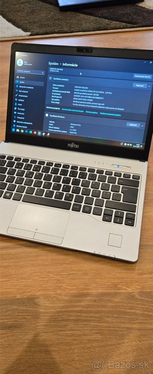 Fujitsu Lifebook S936, 8GB Ram, Win 11 PRO, 128GB SSD