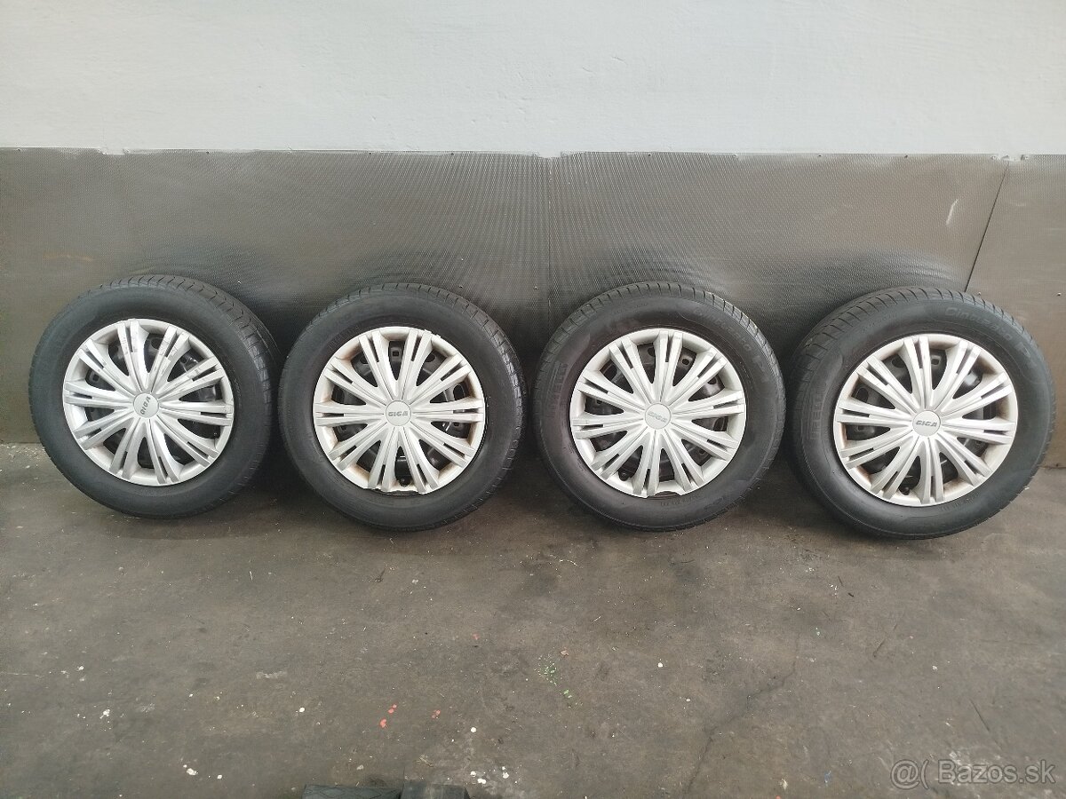 5x100 R14 165/70 R14 vzor cca 5mm letné