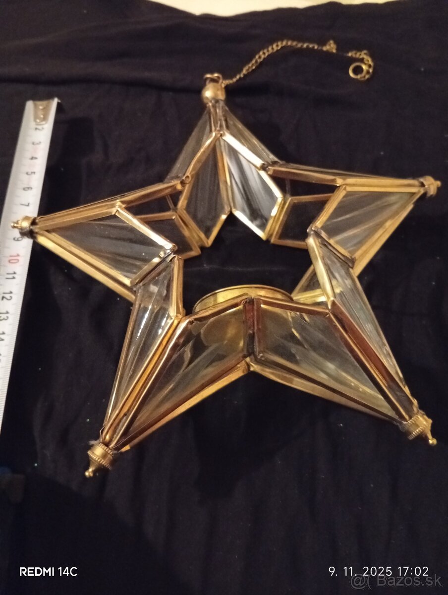 Vintage hviezda.vianocna dekoracia