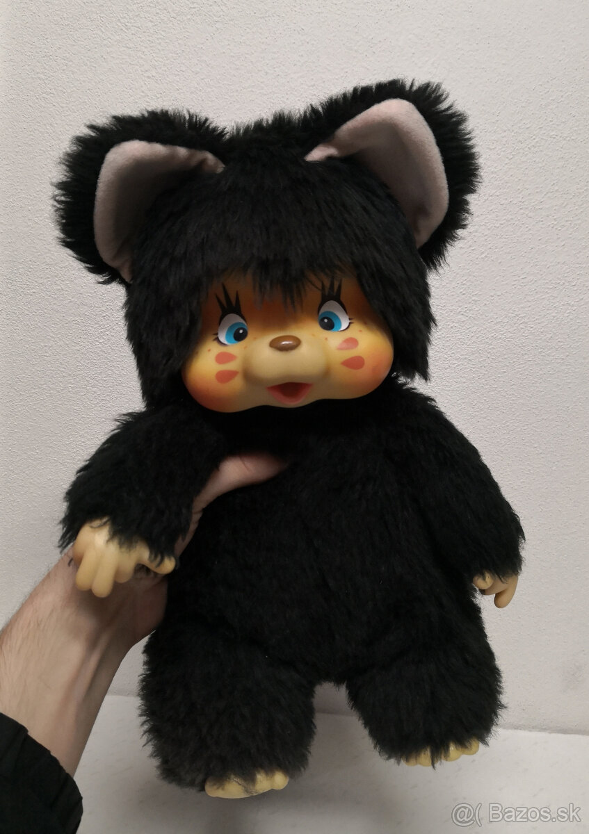 Retro mončiči XXL nyamy Felina čierna 35cm