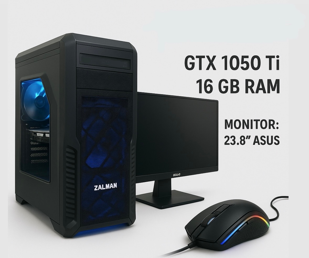 KOMPLETNÝ PC SET – NVIDIA GTX 1050 ti