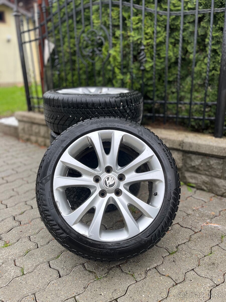Originál škoda disky Trifid 5x112 225/45 r17