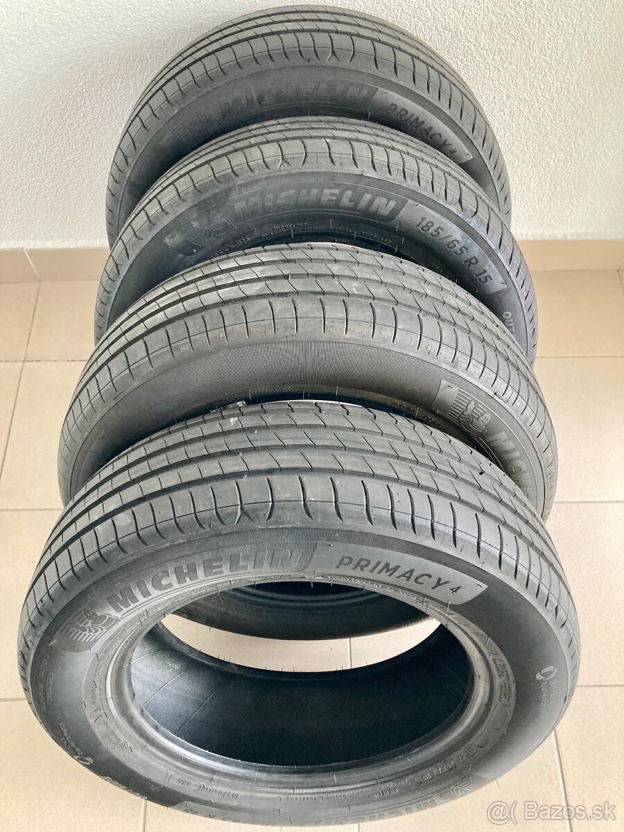 Letné pneu Michelin Primacy 4 185/65 R15 88H, 4ks za 150€