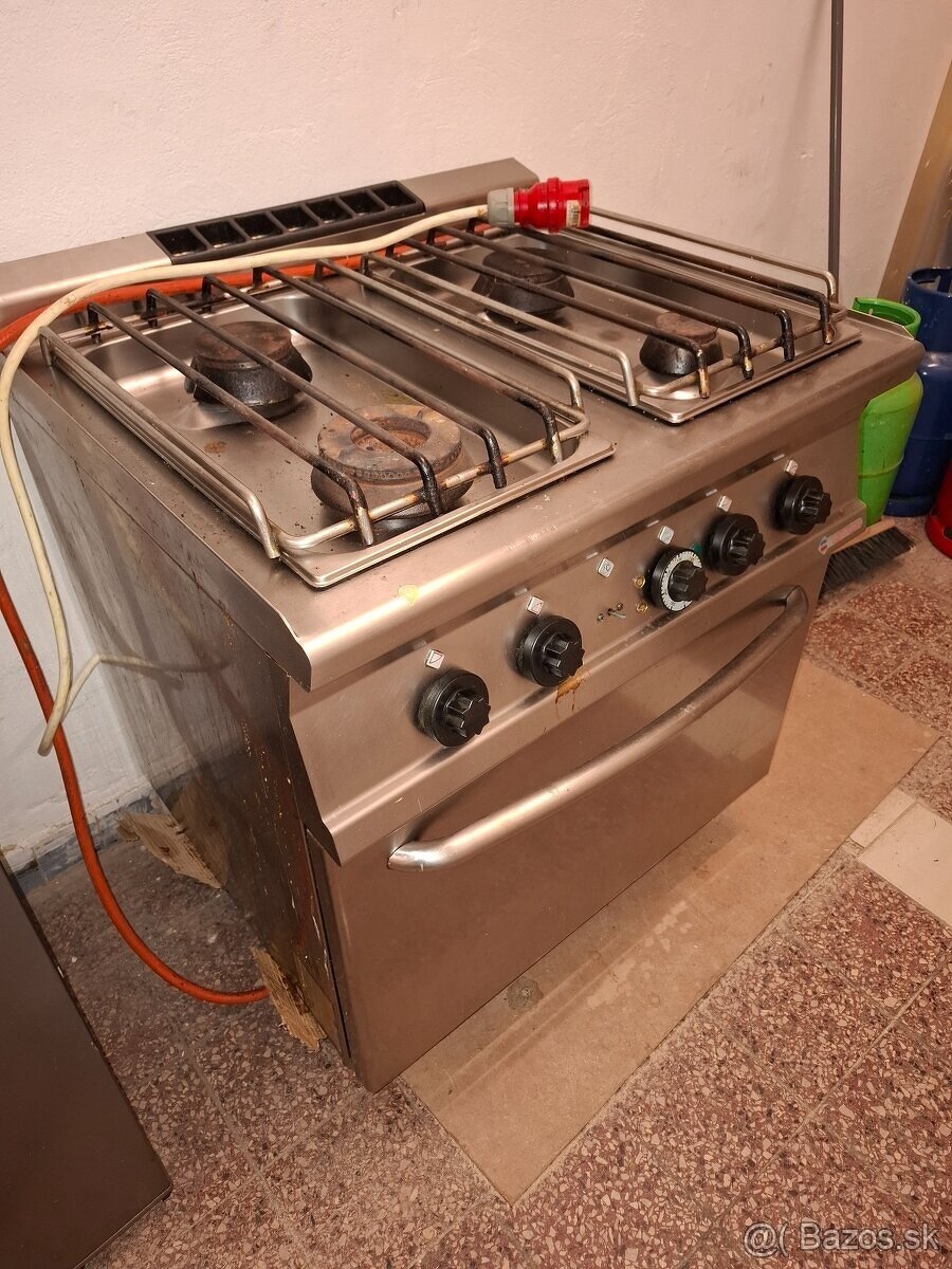 Gastro Sporák 4 horák, El. Rúra