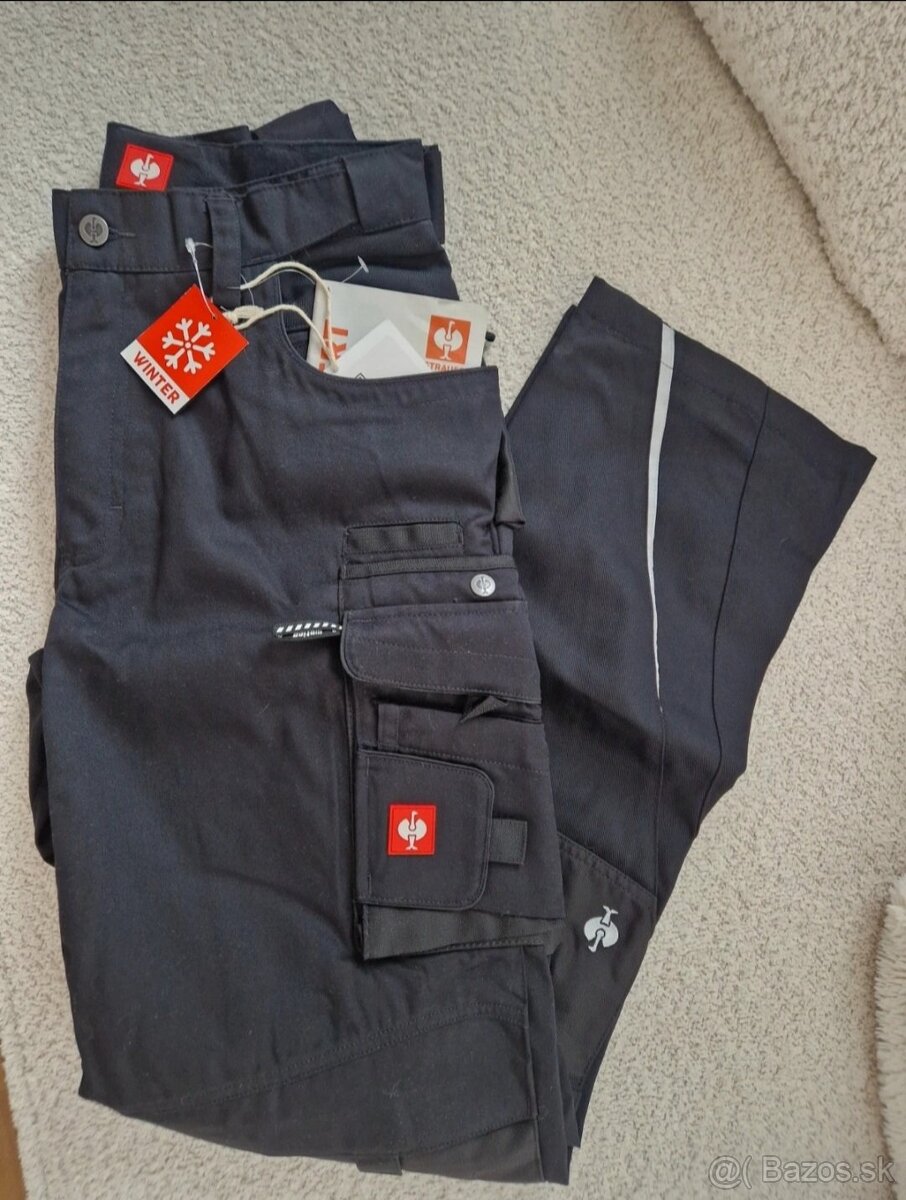 Pracovné zatelpene pánske nohavice Engelbert Strauss veľ. 98