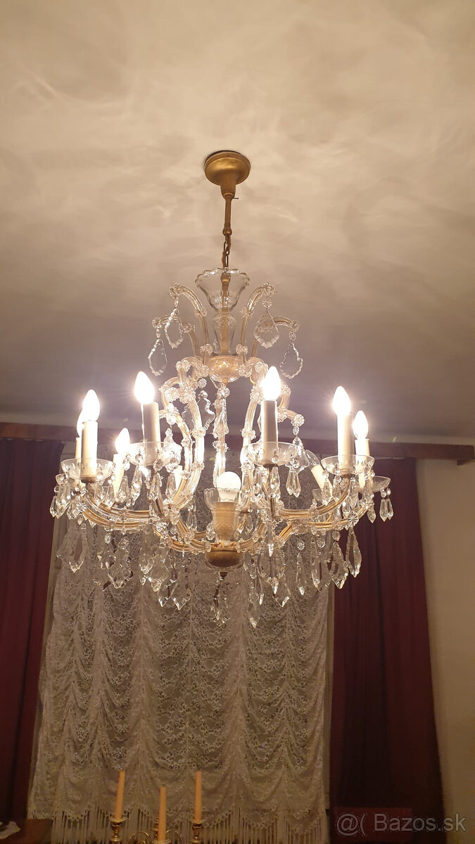 Kryštálový dobový luster