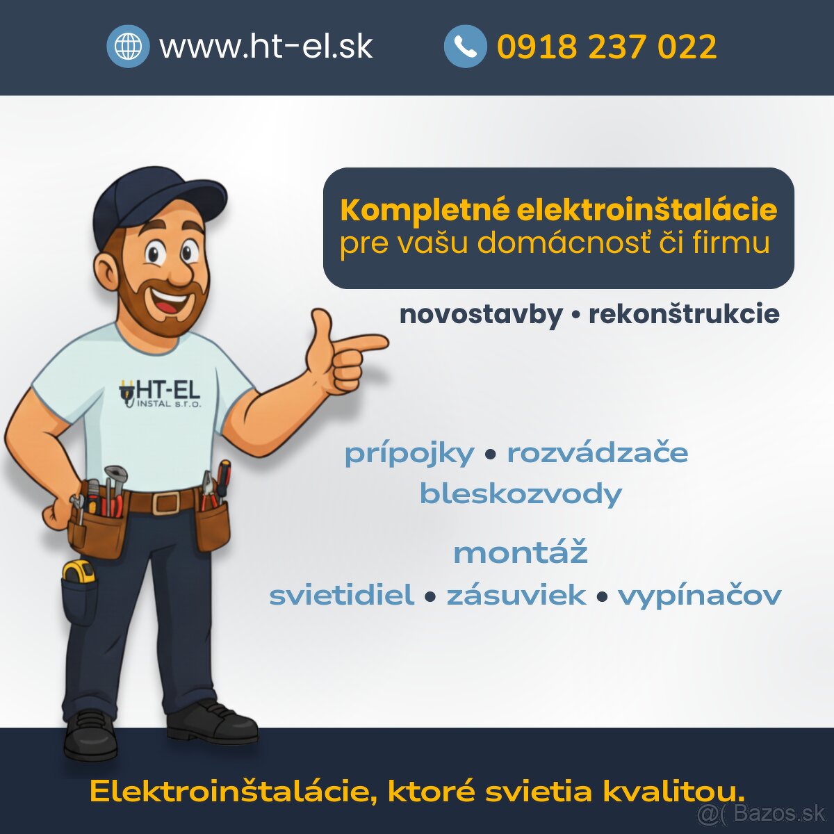 ⚡ ELEKTRIKÁR, elektroinštalácie ⚡