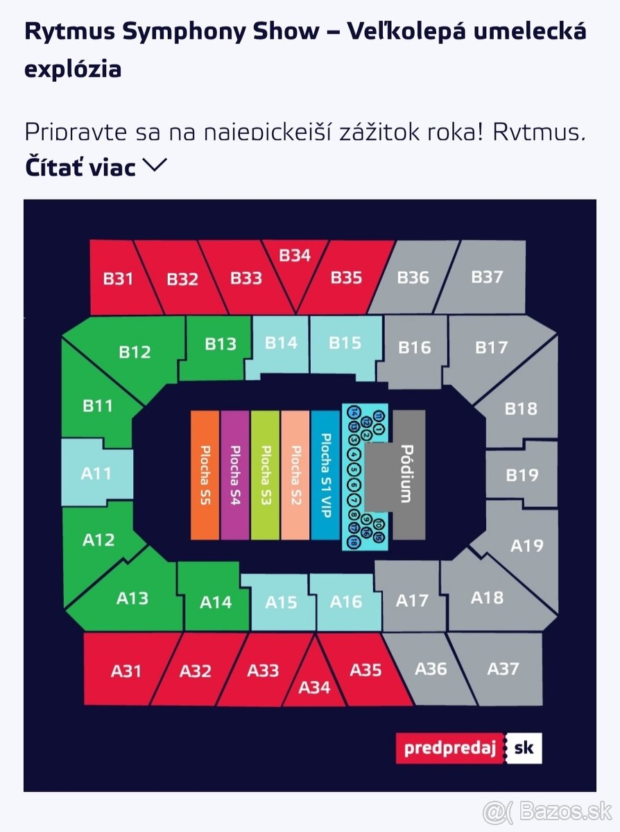 Lístky na Rytmus Symphony Show v Košiciach