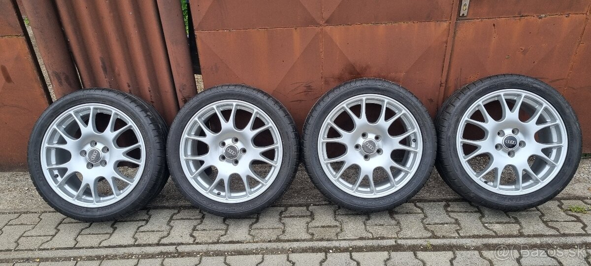 Disky BBS 5x112 r18 s pneu Dunlop 245/40 R18 aj samostatne