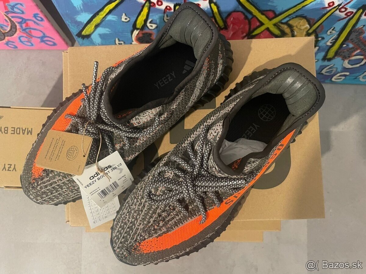 Yeezy 350 v2 Carbon Beluga velkosť 42