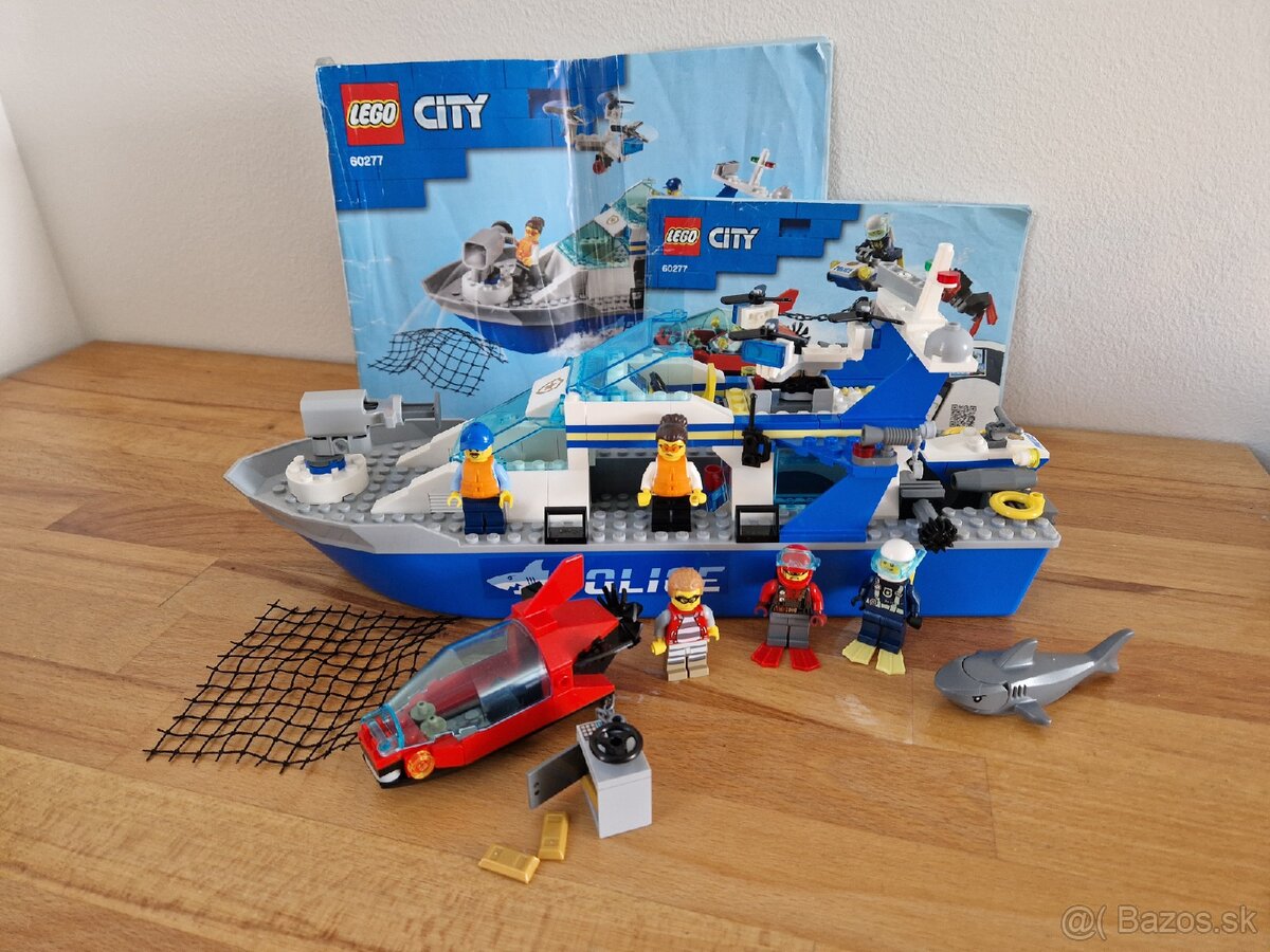 Lego City 60277 Policajná hliadková loď