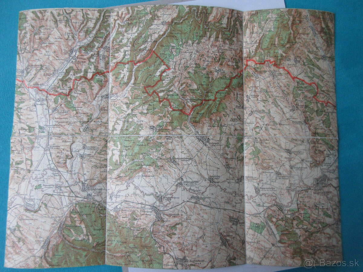 Mapa Šahy, Dudince, Hont. Tesáre, Semerovce, 1920-30