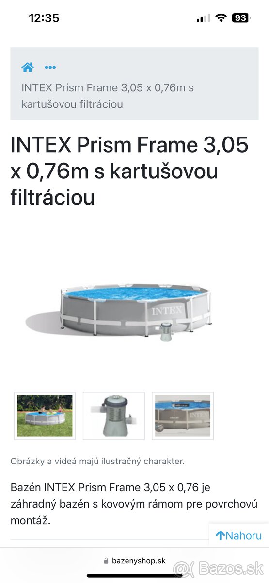 Bazen s prislušenstvom