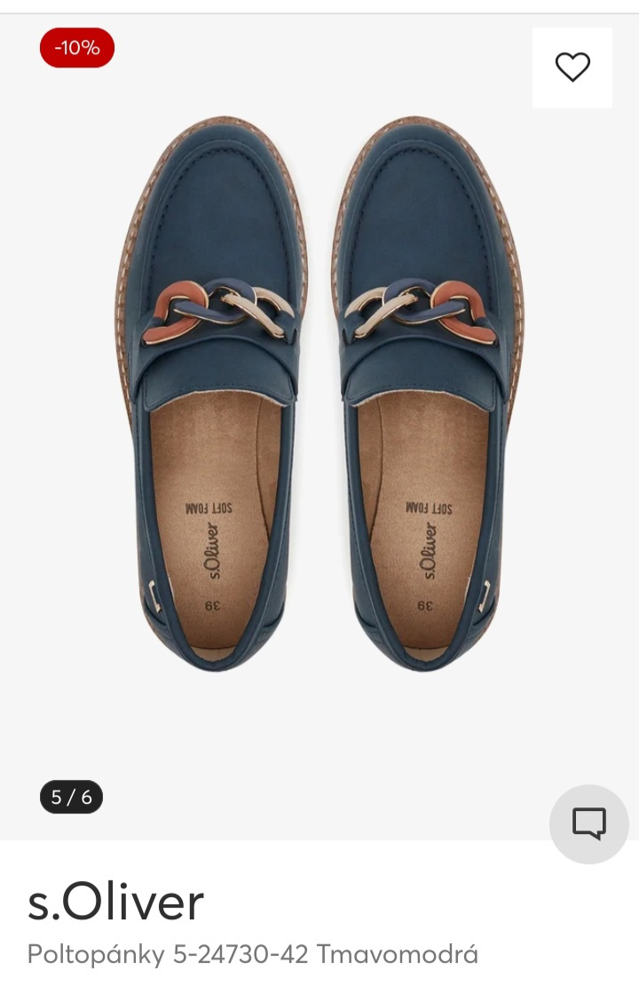Loafers - poltopanky Saint Oliver veľ. 39