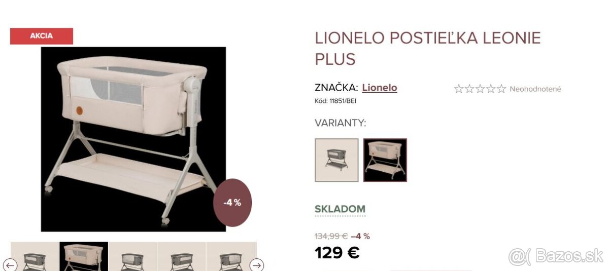 Cestovna postielka LIONELO