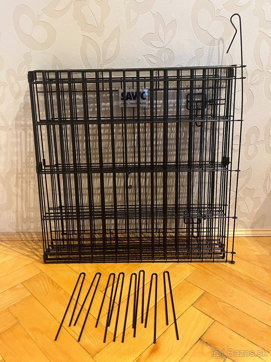 Ohrádka s dvierkami pre psa 61x61 cm