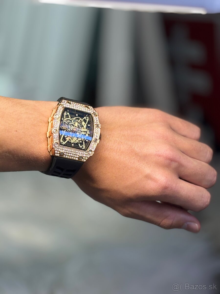 Richard Mille Zlaté Hodinky s Diamantmi