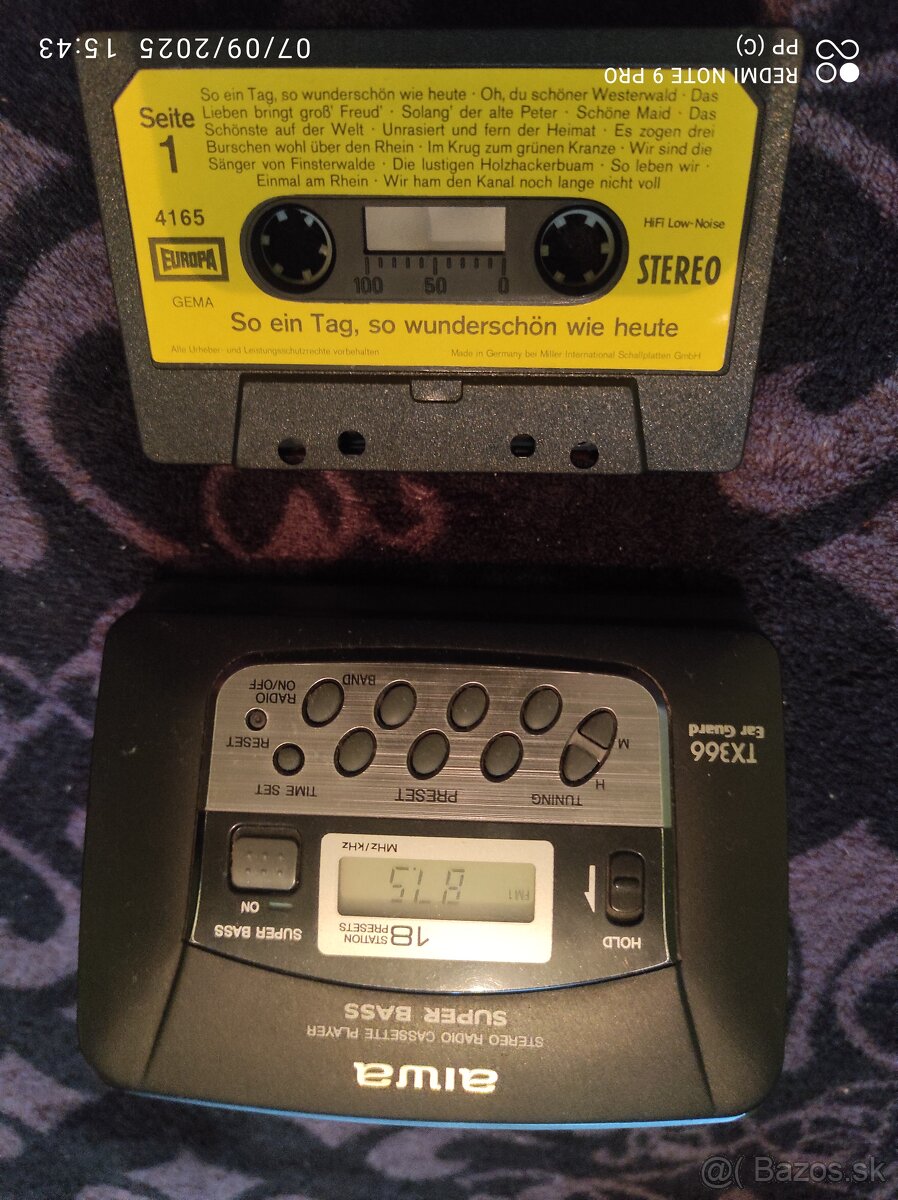 WALKMAN AIWA , FM CASSETTE