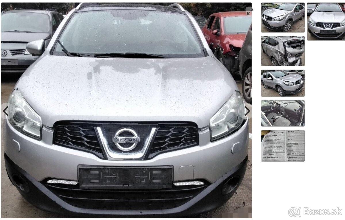 predám MOTOR MR20 Nissan Qashqai 2.0 2013 BENZÍN 4X4, AIRBAG
