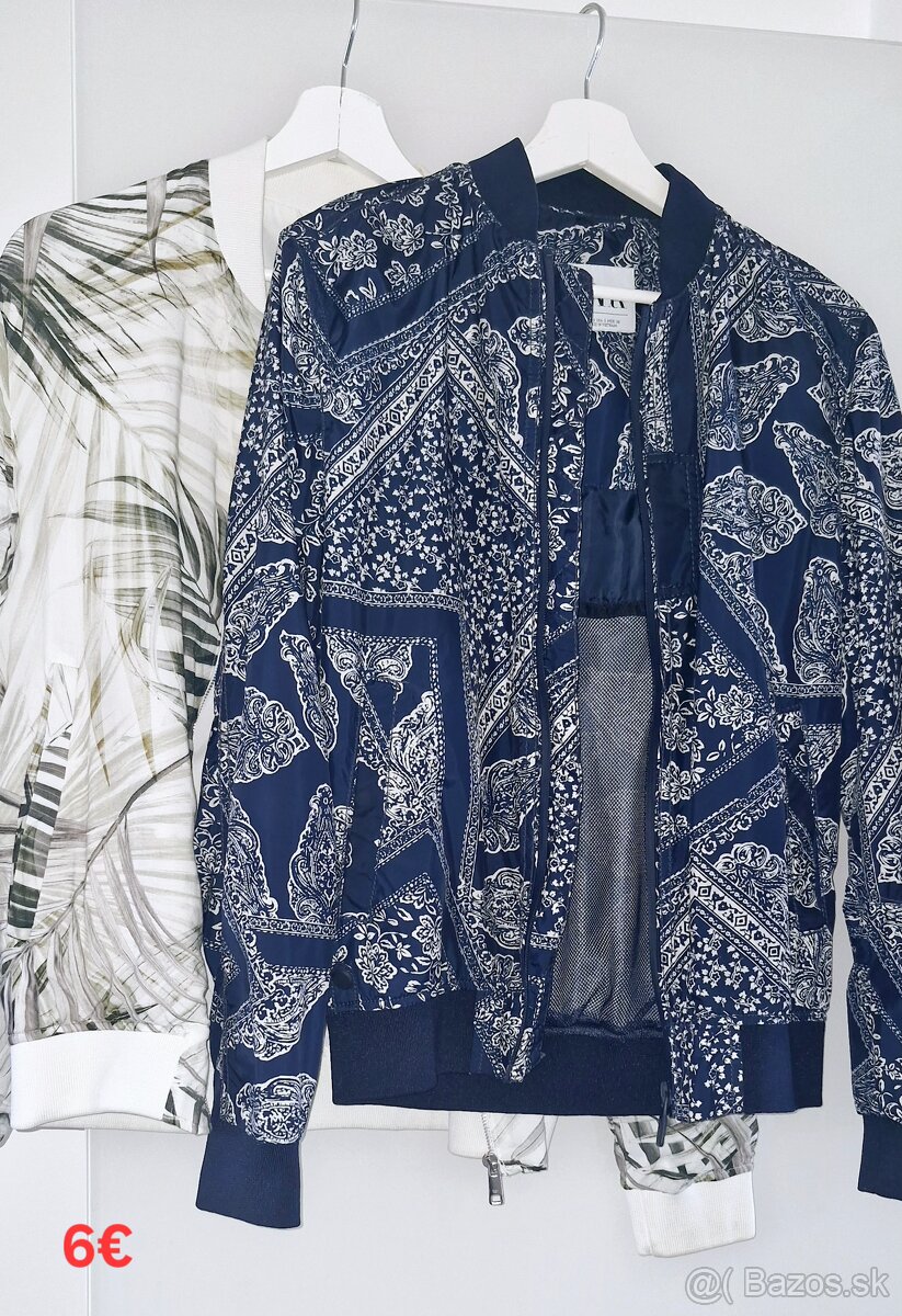 Pánske bundy, kabáty, riflové bundy..veľkosť S. Zara, HM..