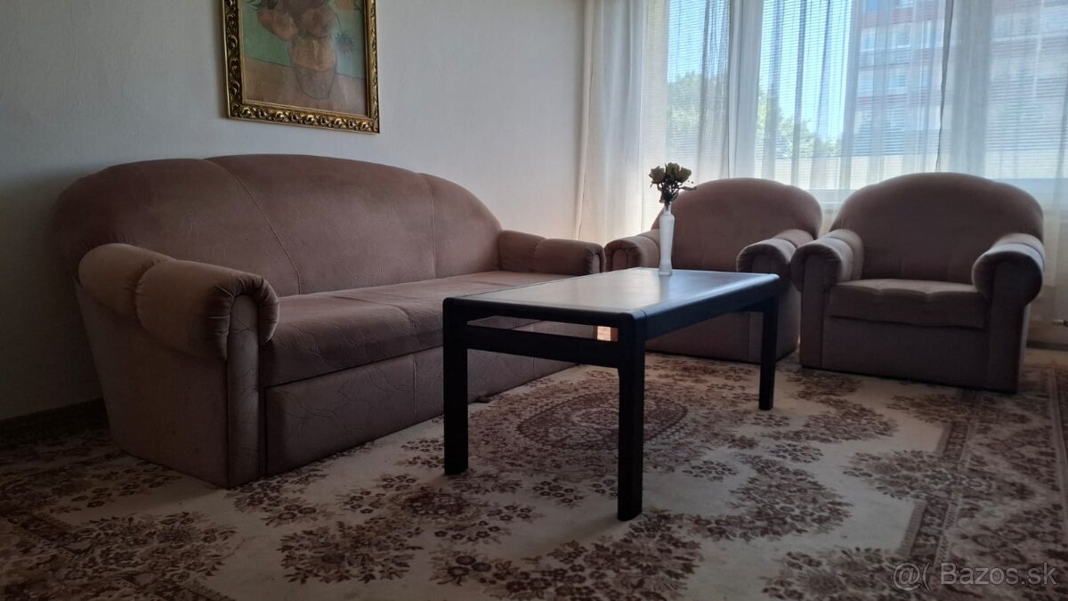 ROZKLADACIA SEDAČKA + 2 KRESLÁ