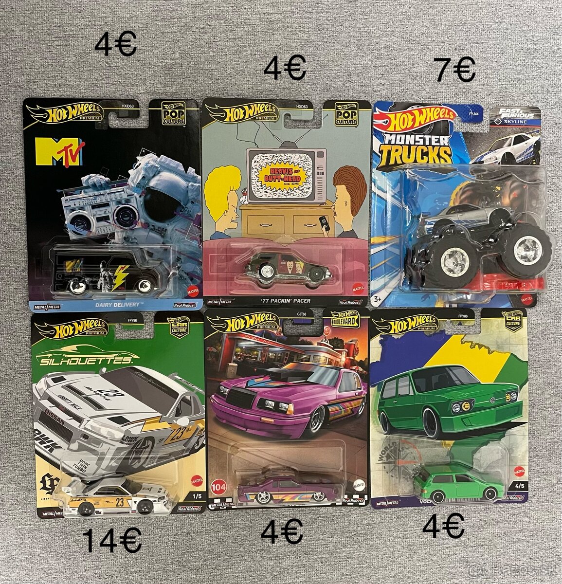 Hot Wheels premium mix