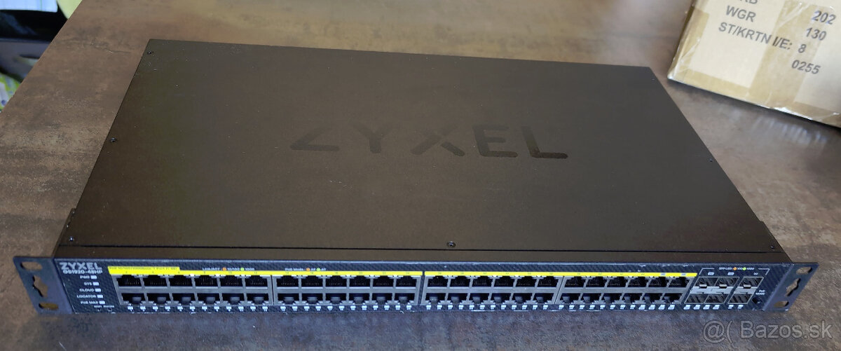 48 (50) port managed Gbit PoE switch Zyxel GS1920-48HPv2 SFP
