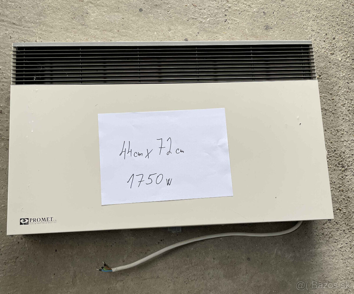 Elektrický ohrievač-radiator 1750W