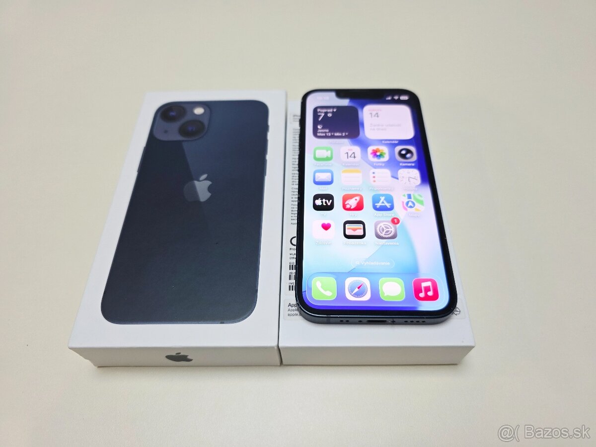 APPLE IPHONE 13 mini 128gb,ZDRAVIE BATERKY 100%