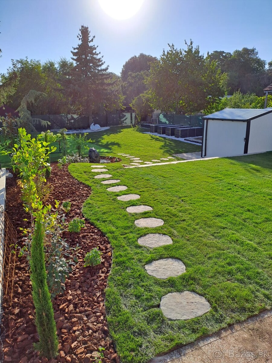 Realizácia záhrad,automatické závlahy, rolované trávniky