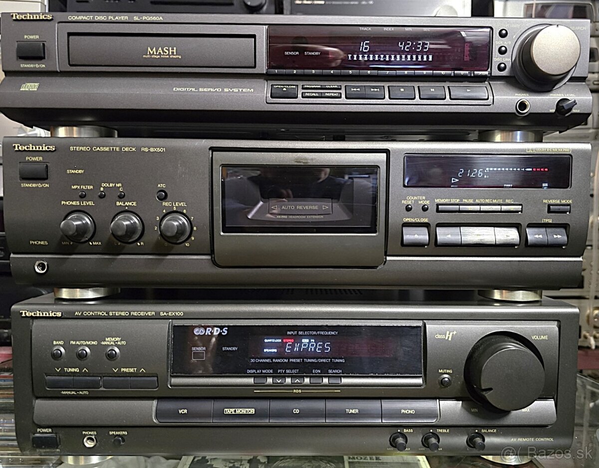 Technics SA-EX100 , RS-BX501 , SL-PG560 zostava HiFi