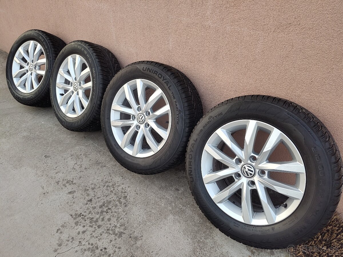 Predám kolesá Volkswagen 5x112 r16