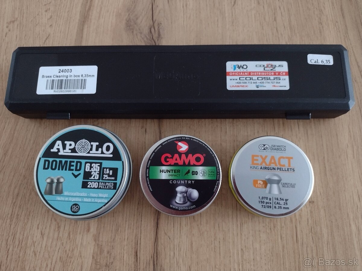 Diabolky 6,35mm mix a čistacia sada