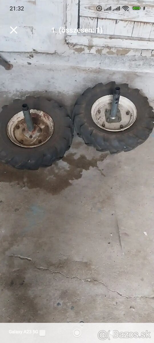Kolesa na rotovator