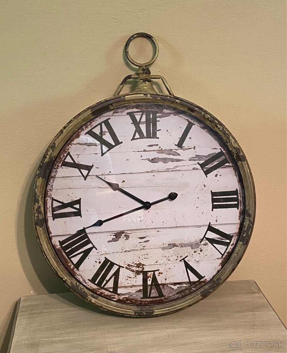 Nástenné vintage hodiny XL.
