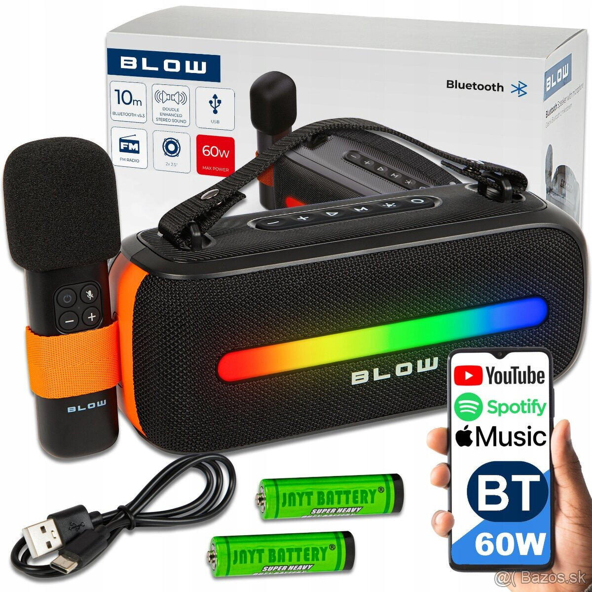 radiomagnetofon Panasonic, Auna a karaoke repro...