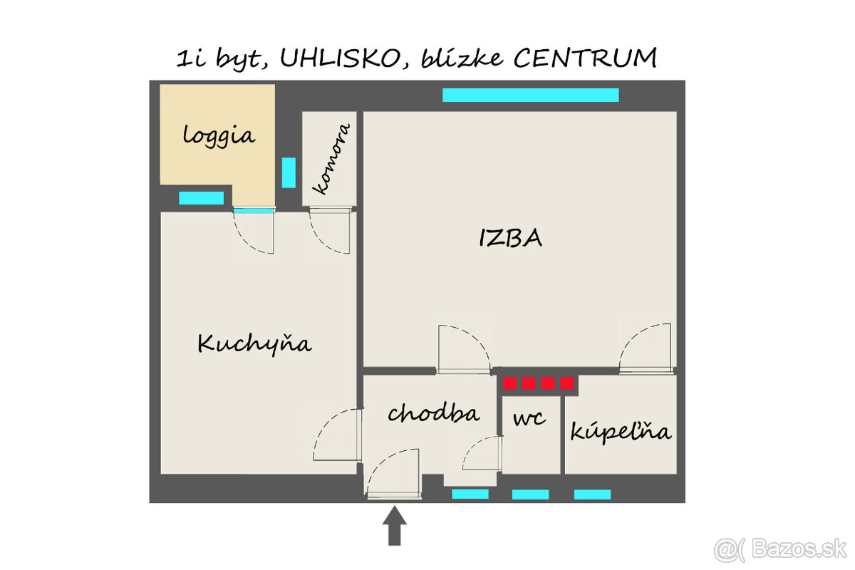 Pripravujeme do ponuky / TEHLOVÝ BYT / UHLISKO / 47 m2
