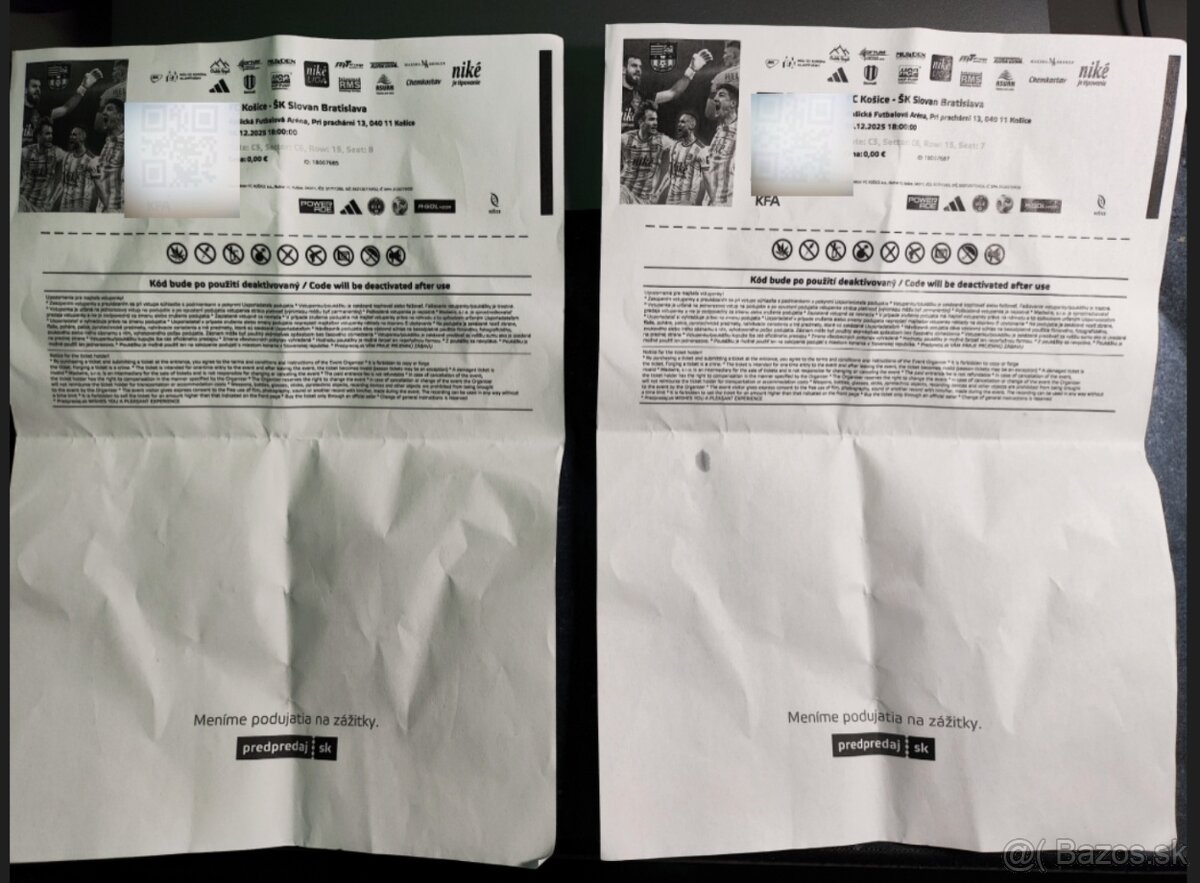 Lístky Fc Košice - Slovan Bratislava