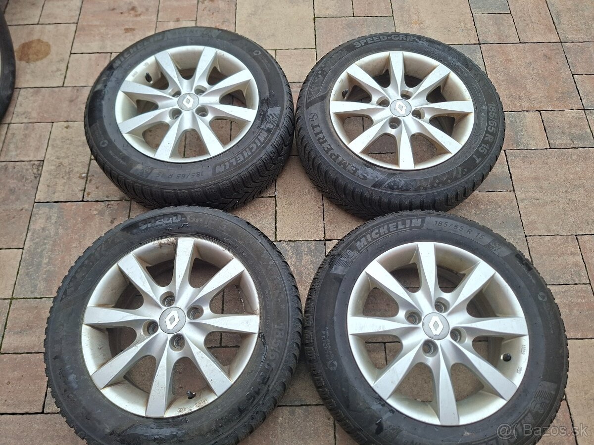 Predám hlinikové disky Reanault/Dacia-R15 --4x100