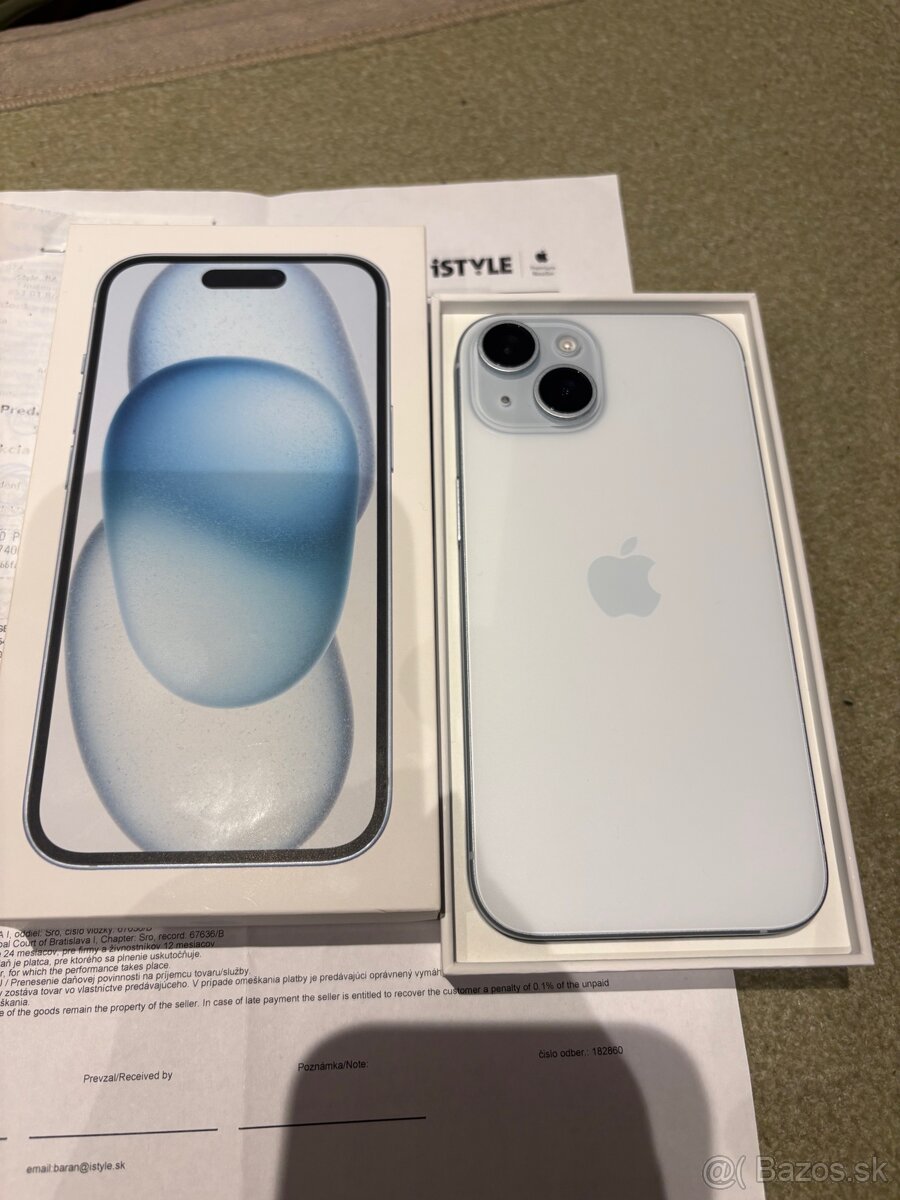 iPhone 15, 128GB Blue