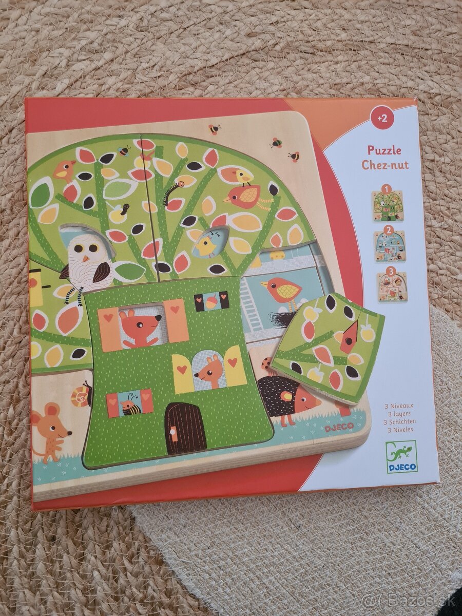 Drevené puzzle Djeco strom