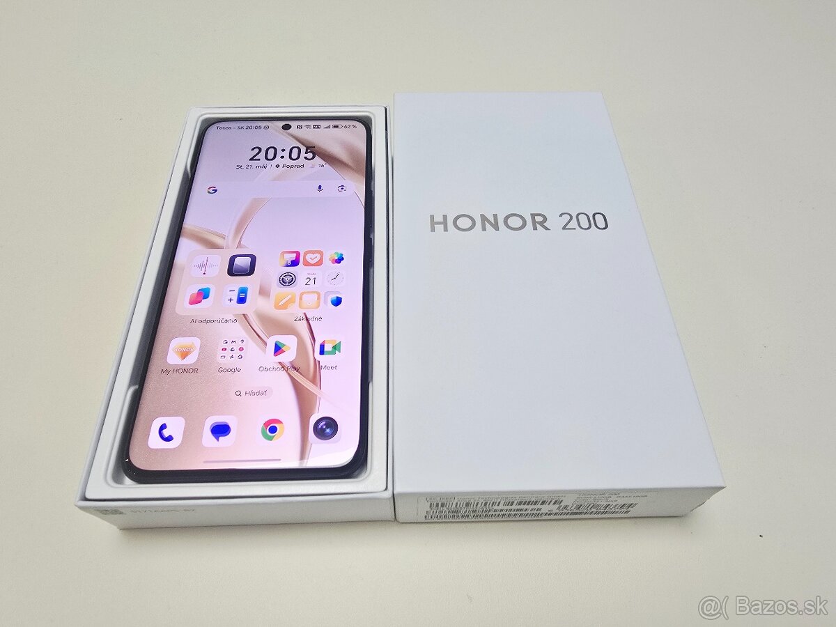 HONOR 200 12GB/512GB Black TOP STAV,ZÁRUKA