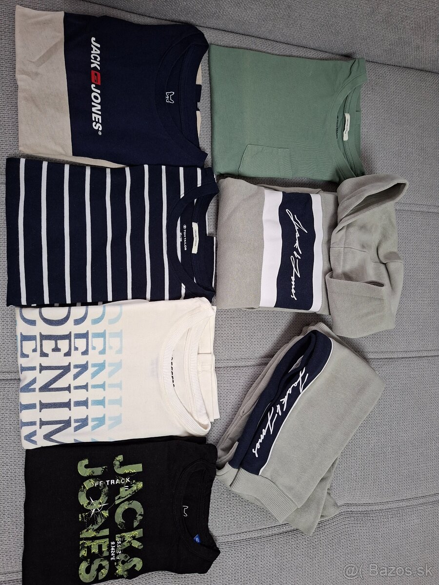 Balík oblečenia značka Jack&Jones + Tom tailor veľkosť 128