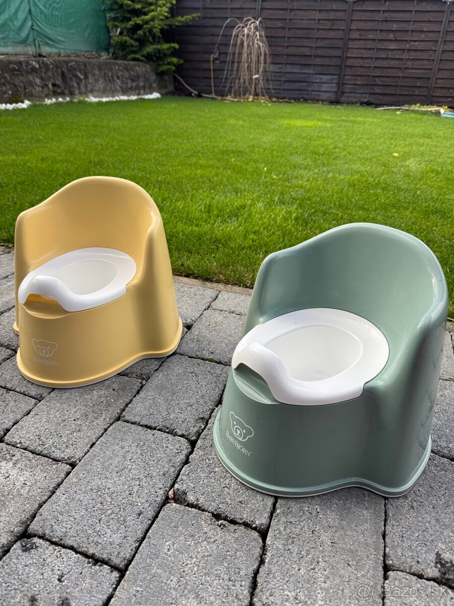 Babybjorn nocnik 2ks zelena a žltá