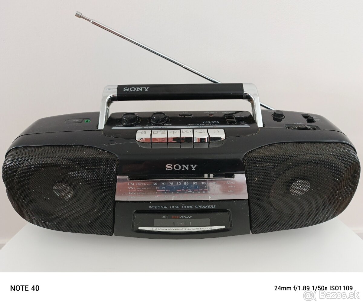 SONY rádio magnetofón