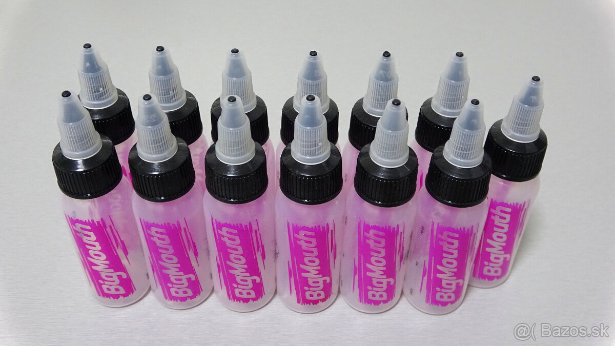 Fľaštičky na liquidy s uzáverom twist