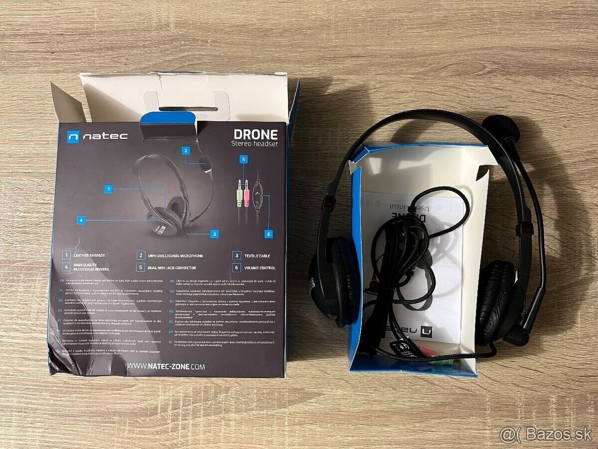 Slúchadlá s mikrofónom k PC alebo notebooku